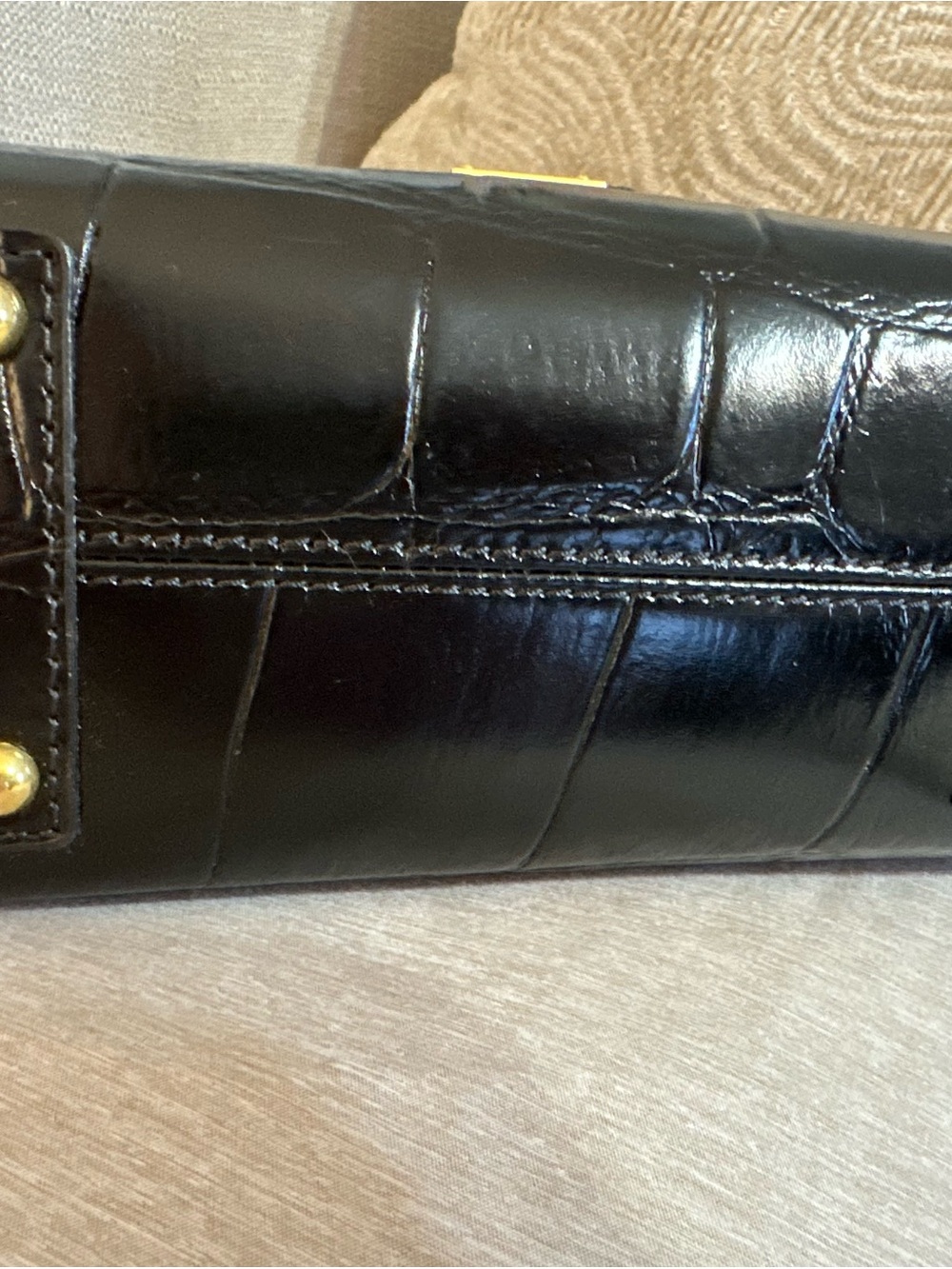 Dooney & Bourke Denison  Black Croc-Embossed Leather Crossbody NWT - Picture 12 of 16
